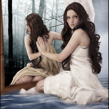 Схема вышивки «зеркало 4»