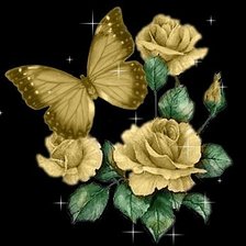 Схема вышивки «бабочки»