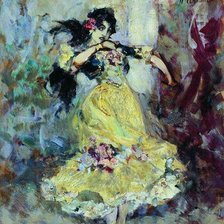 Схема вышивки «Испанская танцовщица»