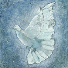 Схема вышивки «Голубь»