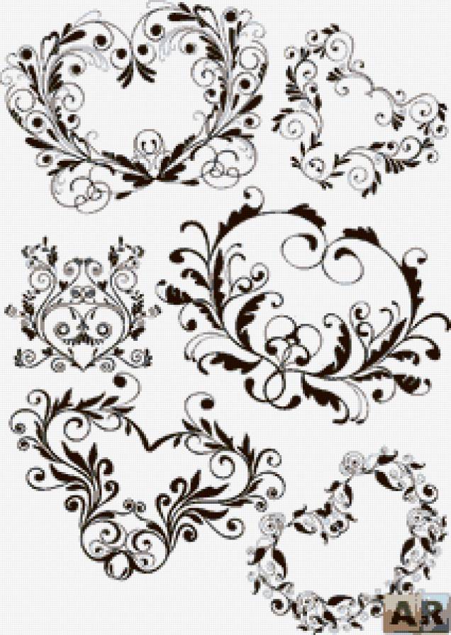 1 - узоры, вензели - предпросмотр