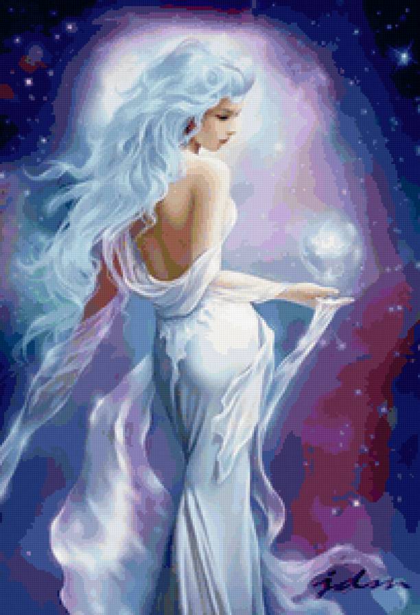 девушка - фэнтези, девушка, со спины,  - предпросмотр