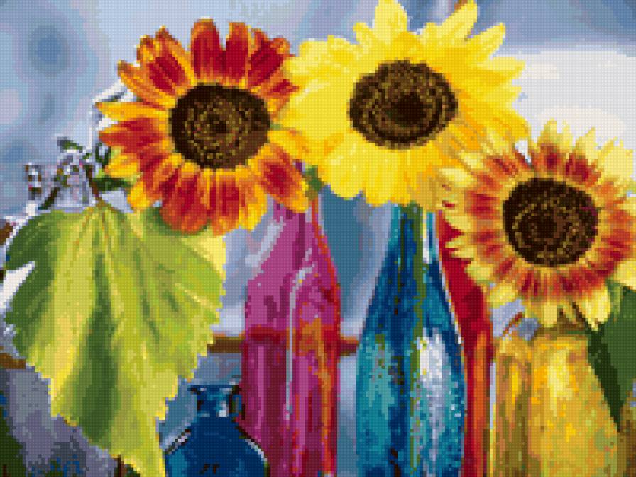 цветочки веселенькие - цветы - предпросмотр