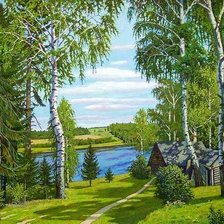 Схема вышивки «Родная природа»