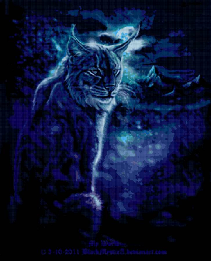 №67703 - кошки, животные, картина - предпросмотр