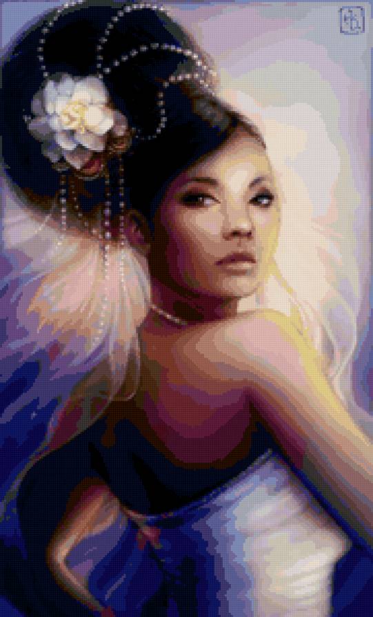 №67768 - картина, девушка - предпросмотр