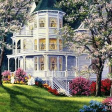 Схема вышивки «домик мечты»