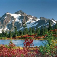 Схема вышивки «Горы»