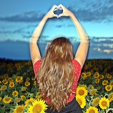 Схема вышивки «вечером»