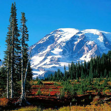 Схема вышивки «горы»