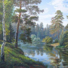 Схема вышивки «Утро»