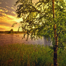 Схема вышивки «Вечер»