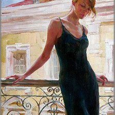 Схема вышивки «Afternoon on the Balcony»