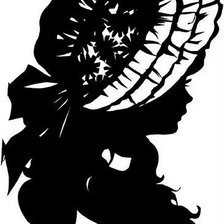 Схема вышивки «силуэт»