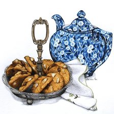 Схема вышивки «К чаю»