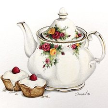 Схема вышивки «К чаю»