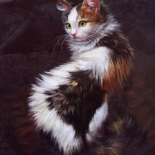 Схема вышивки «киса»