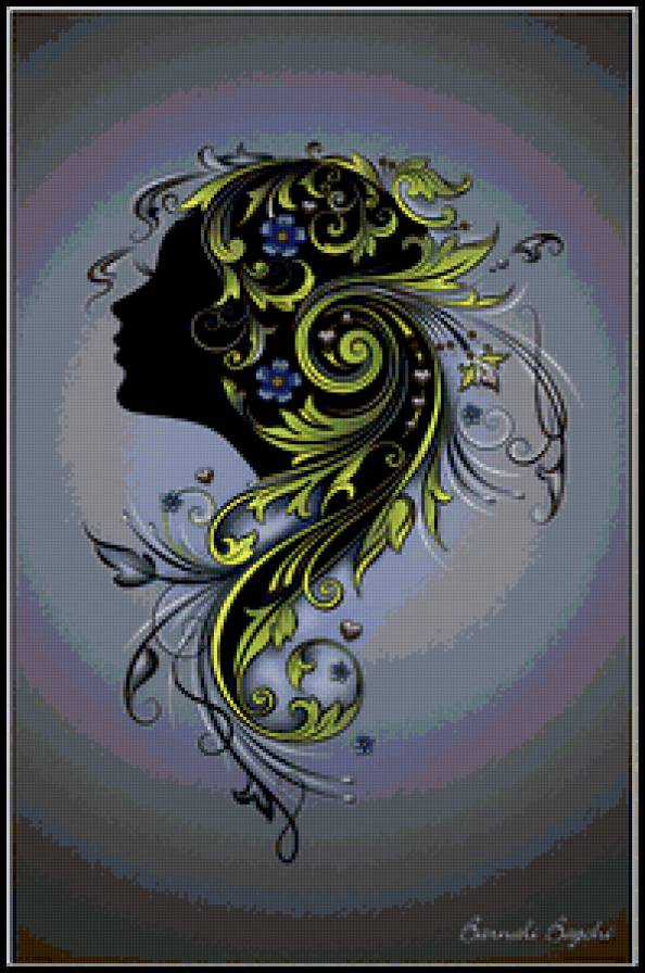 Фантазии Barnali Bagchi. - женский образ - предпросмотр