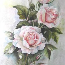 Схема вышивки «букет рози 2»