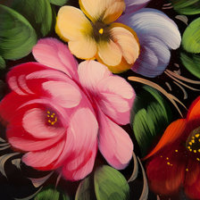 Схема вышивки «жостово»