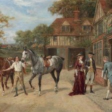 Схема вышивки «у трактира»