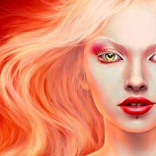 Схема вышивки «рыжая»