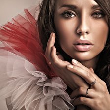 Схема вышивки «девушка»