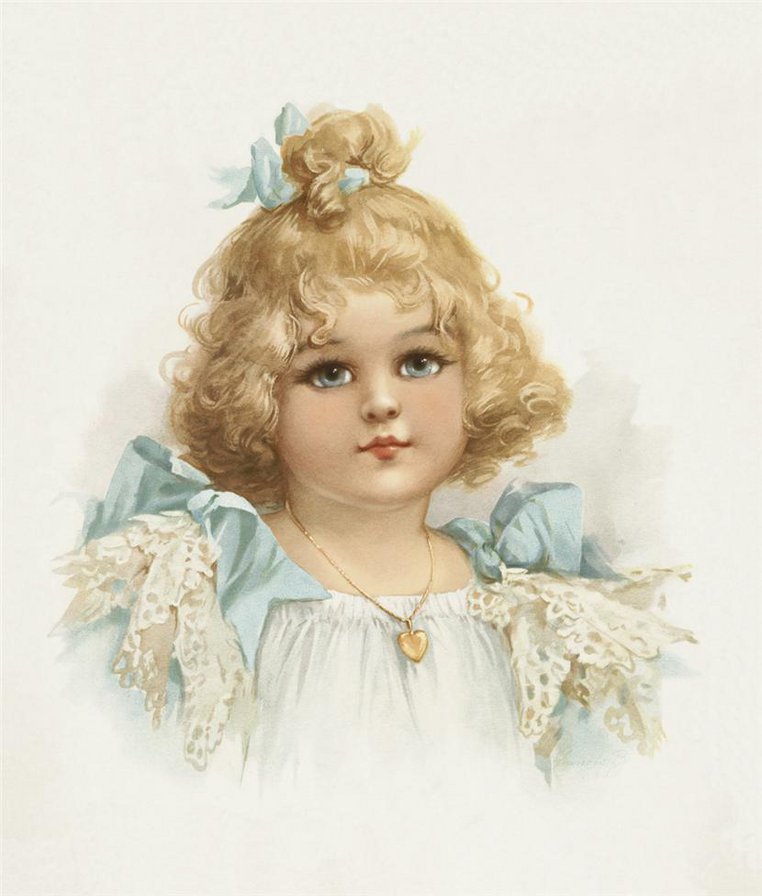 В стиле винтаж - портрет, дети, девочка - оригинал