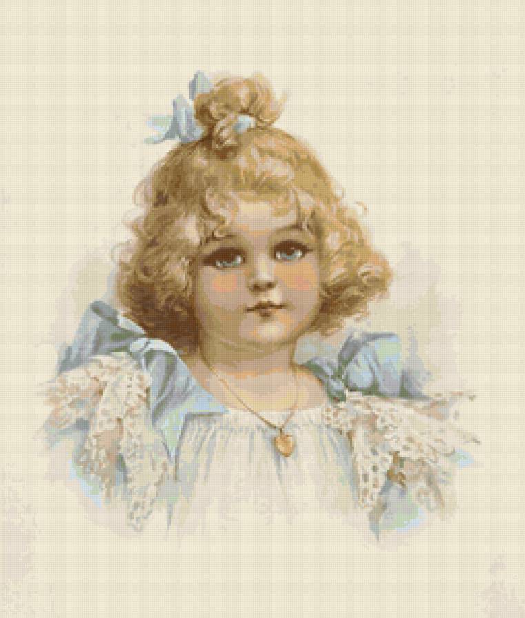 В стиле винтаж - дети, портрет, девочка - предпросмотр