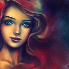 Схема вышивки «девушка»