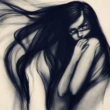 Схема вышивки «девушка»