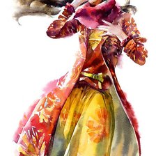 Схема вышивки «Разговор по телефону»