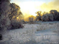 Схема вышивки «зимний рассвет»