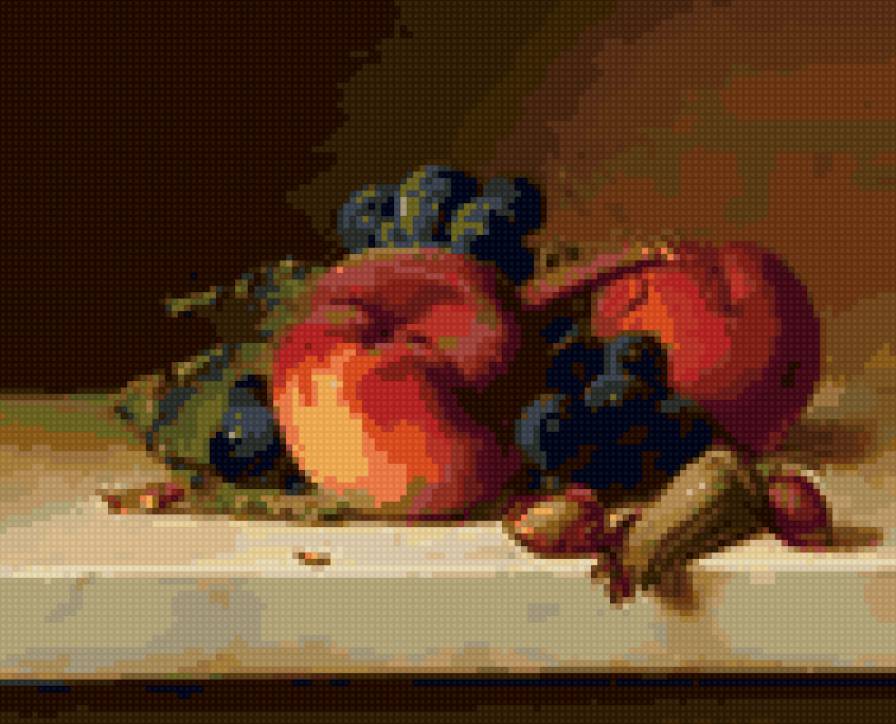 персики - фрукты, натюрморт - предпросмотр