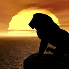 Схема вышивки «лев»