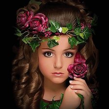 Схема вышивки «девочка»