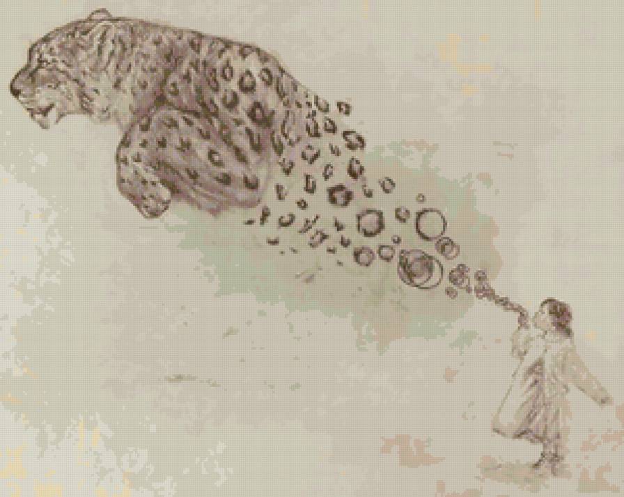 ягуар - девочка. кошка, ягуар - предпросмотр