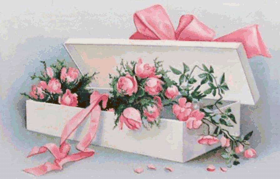 подарок - картина, цветы, розы - предпросмотр