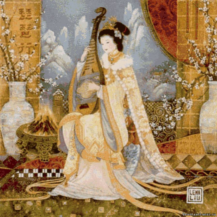 Девушка - девушка, музыка, красота, восток - предпросмотр