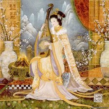 Схема вышивки «Девушка»