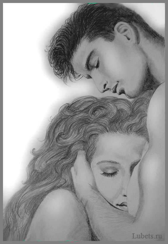 №69155 - рисунок, пара, он и она, любовь - оригинал