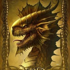 Схема вышивки «Золотой Дракон»