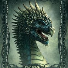 Схема вышивки «Синий Дракон»