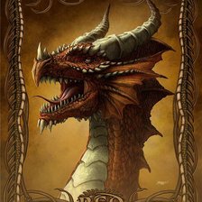 Схема вышивки «Красный Дракон»