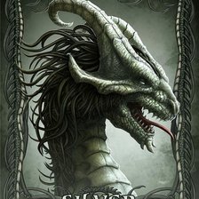 Схема вышивки «Серебряный Дракон»