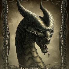 Схема вышивки «Бронзовый Дракон»