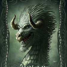 Схема вышивки «Дракон Полар»