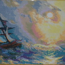 Схема вышивки «шторм»