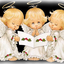 Схема вышивки «Ангелочки поют»