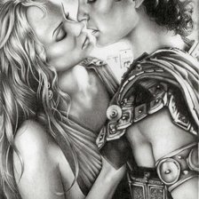 Схема вышивки «двое»